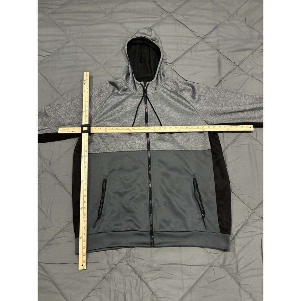 Foundry Supply Co. Men's 2XLT Full Zip Athletic Hoodie Quick Dri Sweatshirt